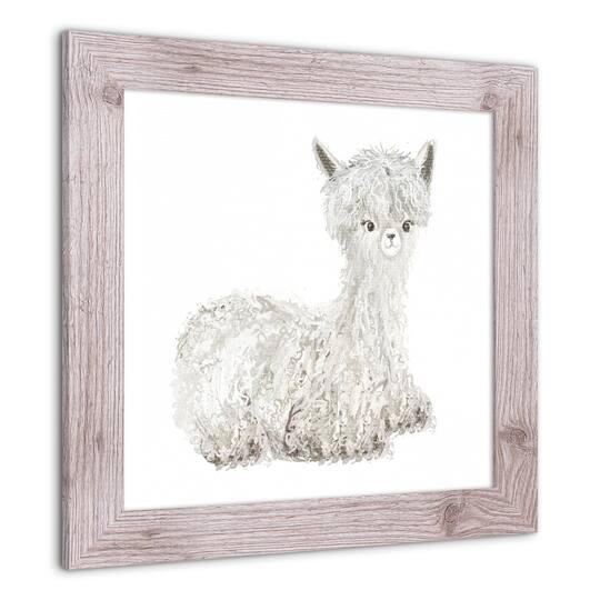 Lilly The Llama Western Framed Print